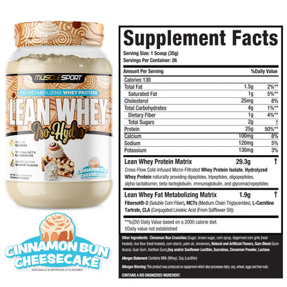 Lean Whey® Iso Hydro Gourmet Protein 2lb - Limited Edition