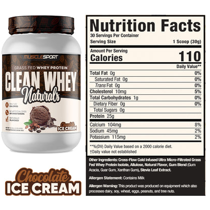 Clean Whey™ Naturals Grass Fed Protein 2lb