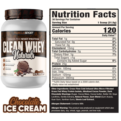 Clean Whey™ Naturals Grass Fed Protein 2lb