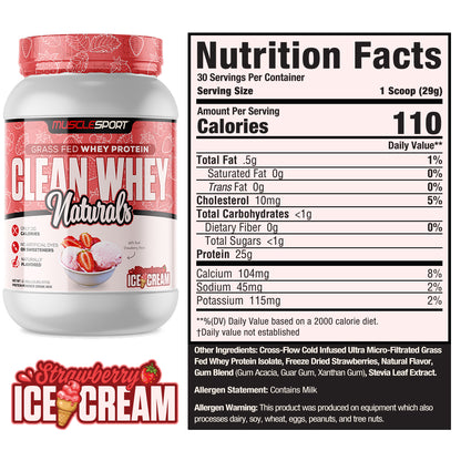Clean Whey™ Naturals Grass Fed Protein 2lb
