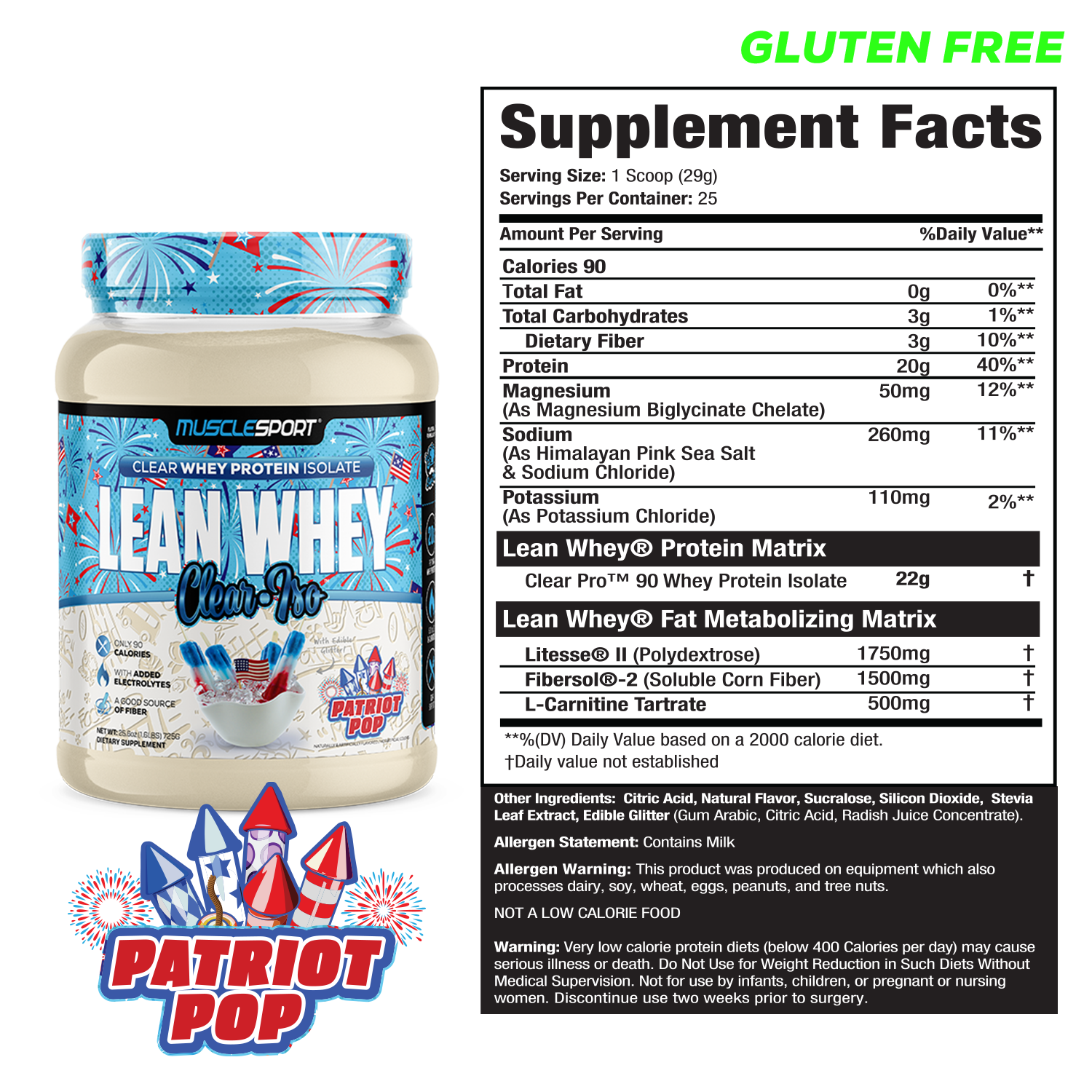 Lean Whey Clear Iso - Clear Whey Protein Isolate - 25 Servings