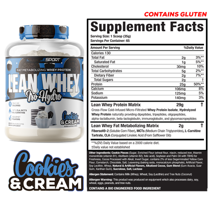 Lean Whey® Iso Hydro Gourmet Protein - 5lb