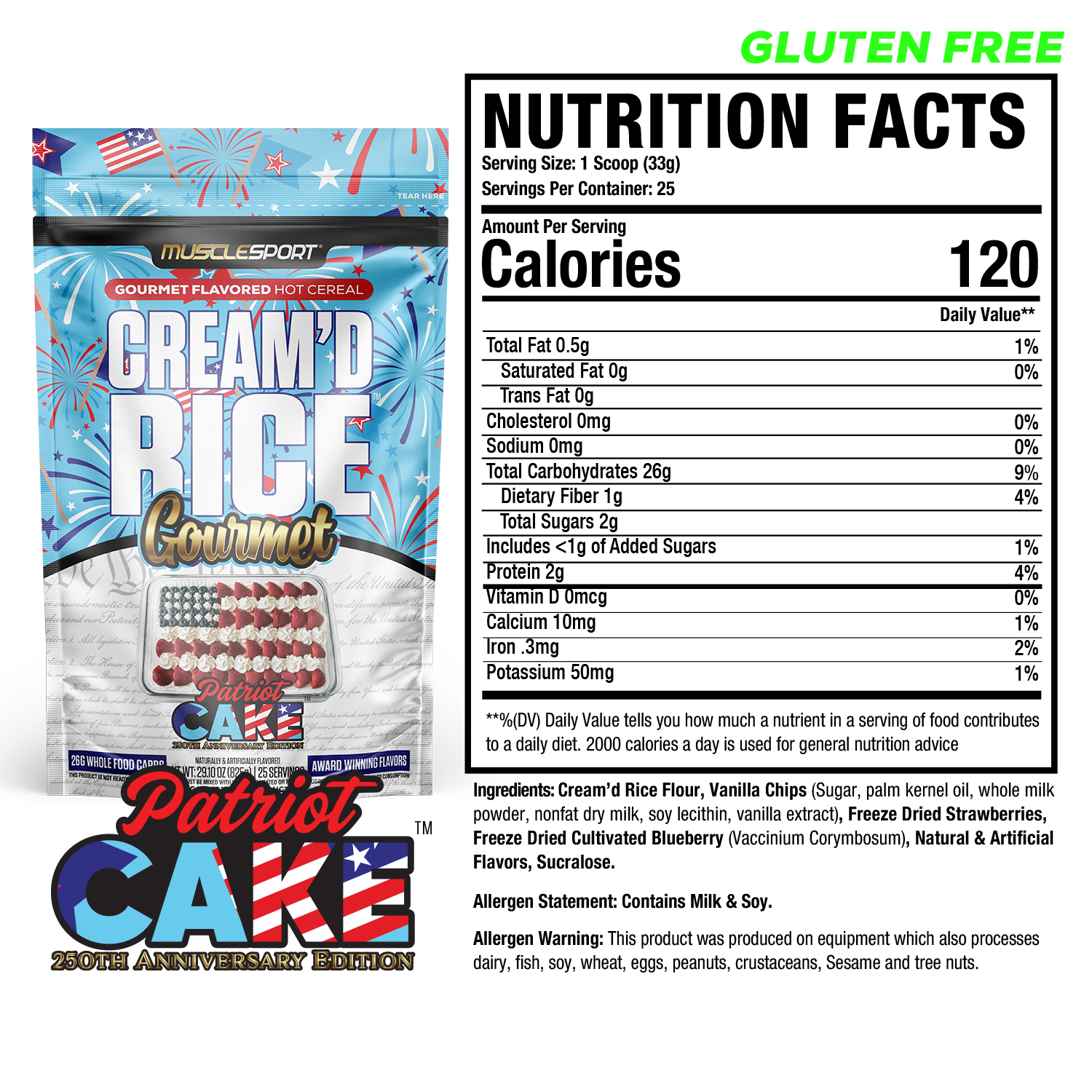 Cream'd Rice Gourmet - Hot Cereal - 25 Servings