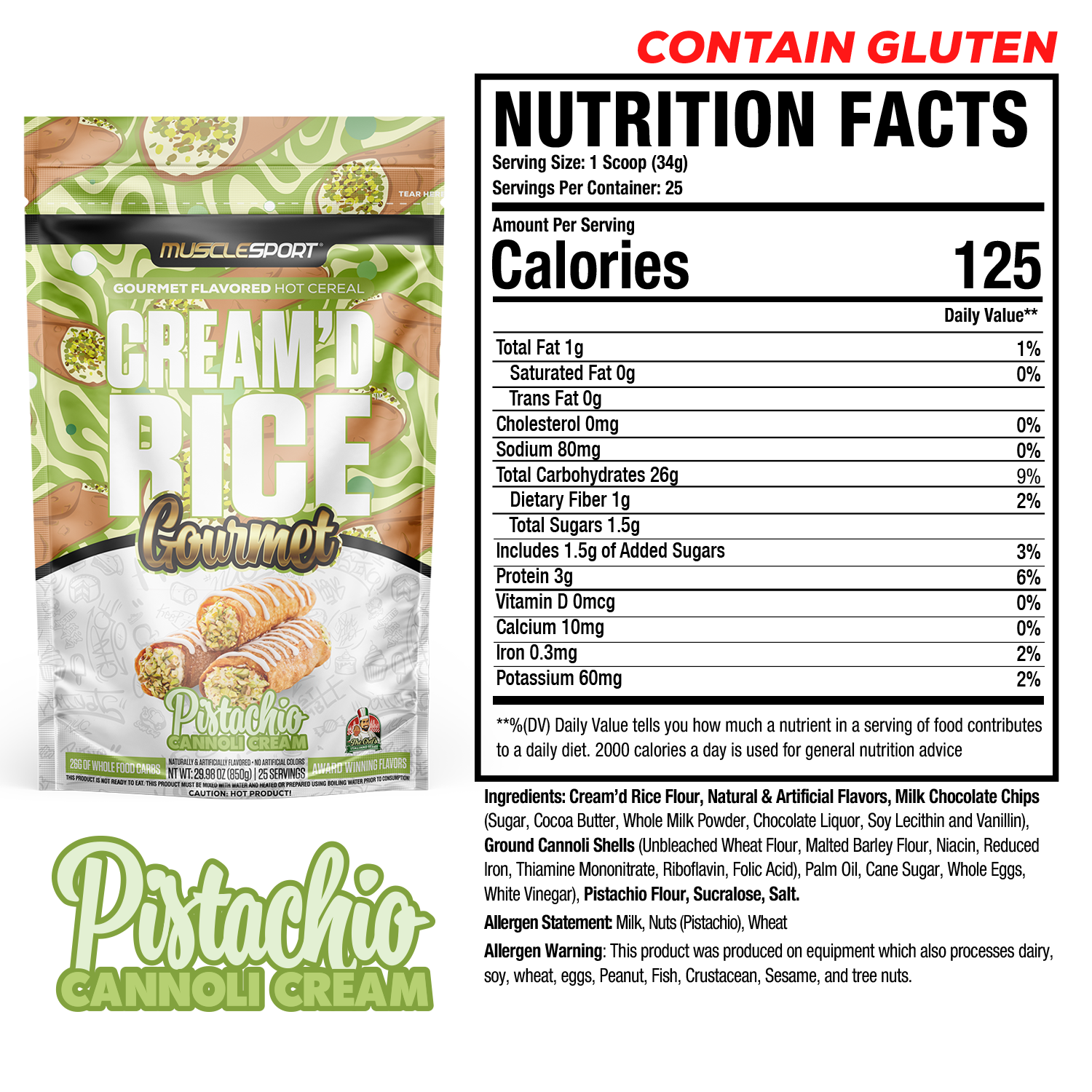 Cream'd Rice Gourmet - Hot Cereal - 25 Servings