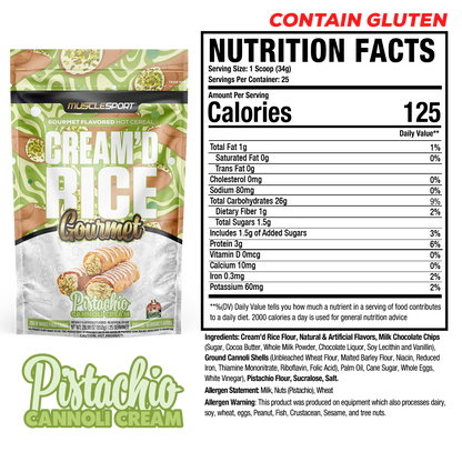 Cream'd Rice Gourmet - Hot Cereal - 25 Servings