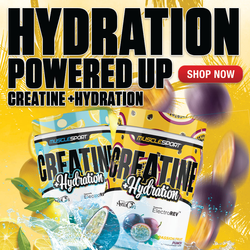 Creatine Hydration Powered Up Mobile Banner
