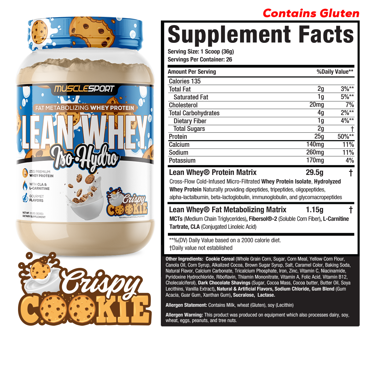 Lean Whey® Iso Hydro Gourmet Protein 2lb - Limited Edition