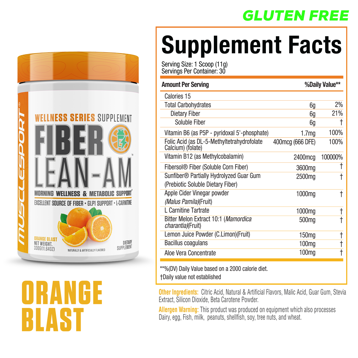 Fiber Lean - AM - 30 Servings