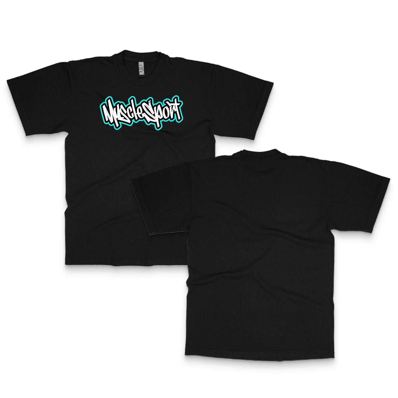 "Graffiti Swag" T-Shirt - Blue - Musclesport® - Shirts & Tops