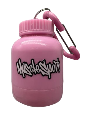 Musclesport Preworkout & Amino Powder Fill "N" Go Funnel w/Keychain Bubblegum Pink