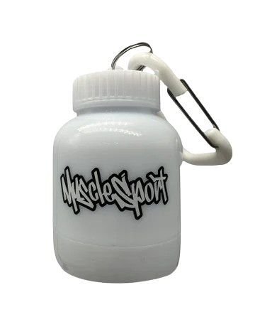 Musclesport Preworkout & Amino Powder Fill "N" Go Funnel w/Keychain Pearl White