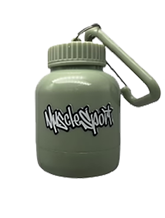 Musclesport Preworkout & Amino Powder Fill "N" Go Funnel w/Keychain Sage Green
