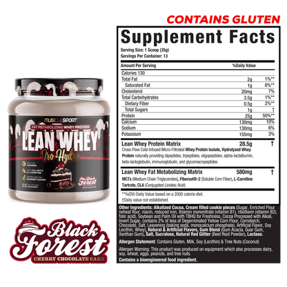 Lean Whey® Iso Hydro Gourmet Protein 1lb