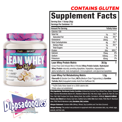 Lean Whey® Iso Hydro Gourmet Protein 1lb