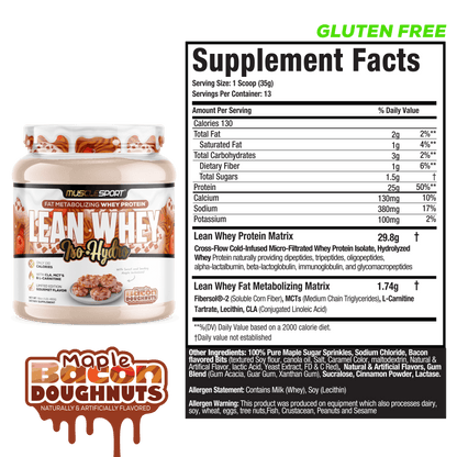Lean Whey® Iso Hydro Gourmet Protein 1lb