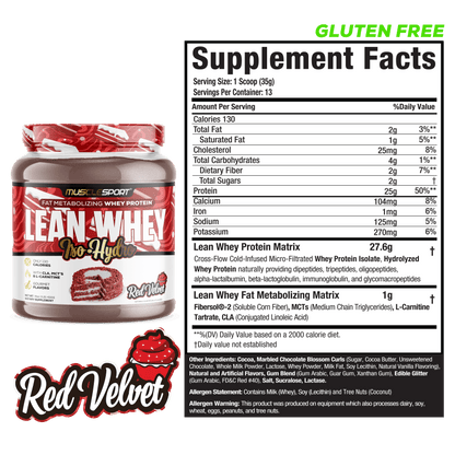 Lean Whey® Iso Hydro Gourmet Protein 1lb