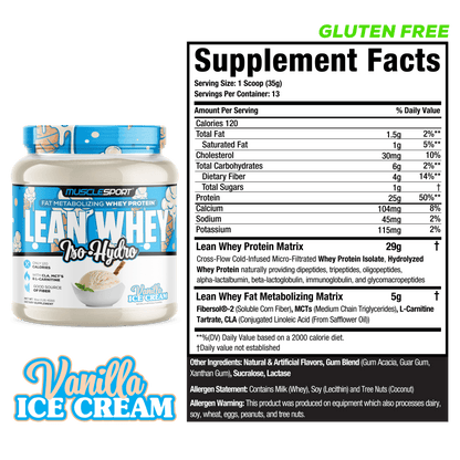 Lean Whey® Iso Hydro Gourmet Protein 1lb