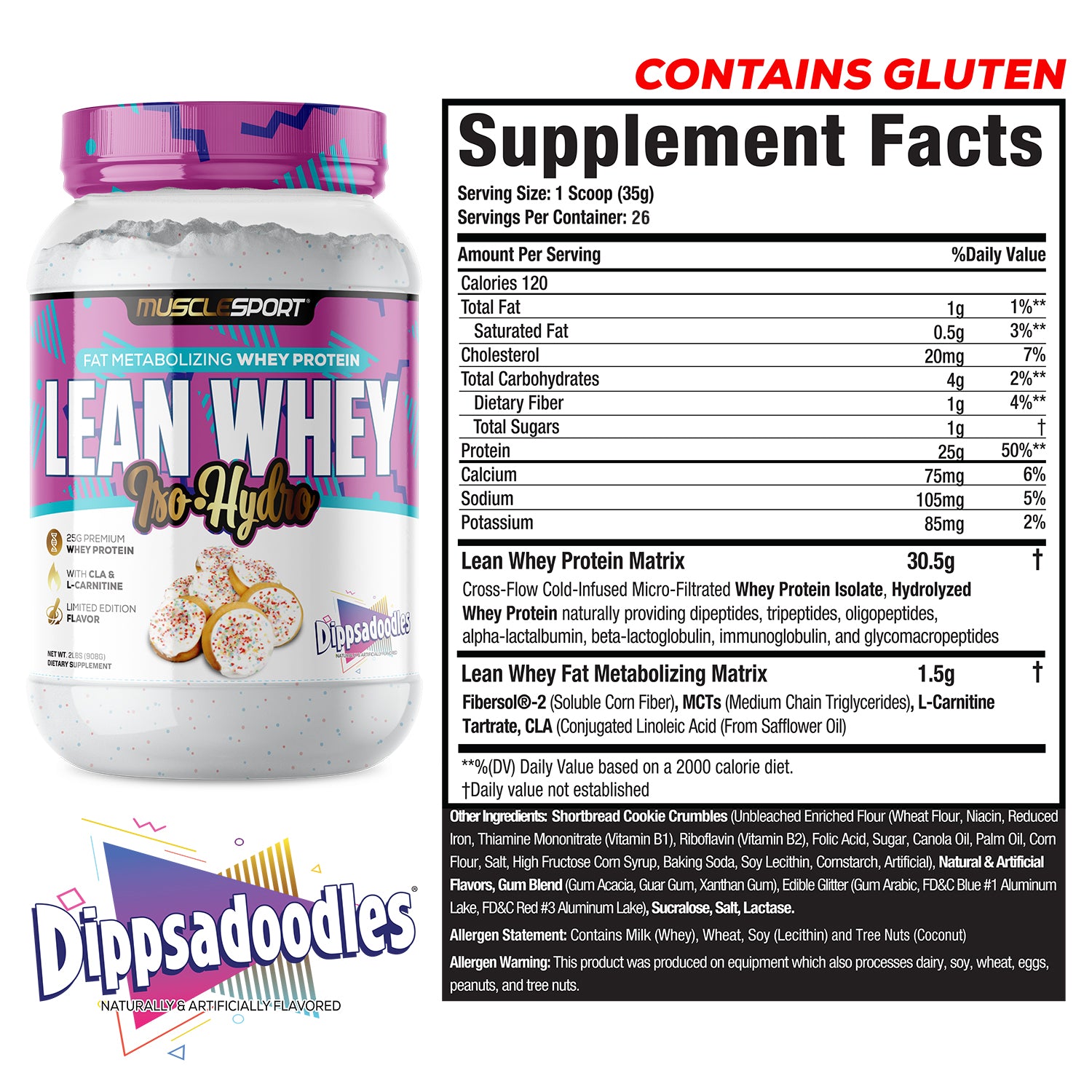 Lean Whey® Iso Hydro 2lb | MuscleSport® Whey Protein Isolate