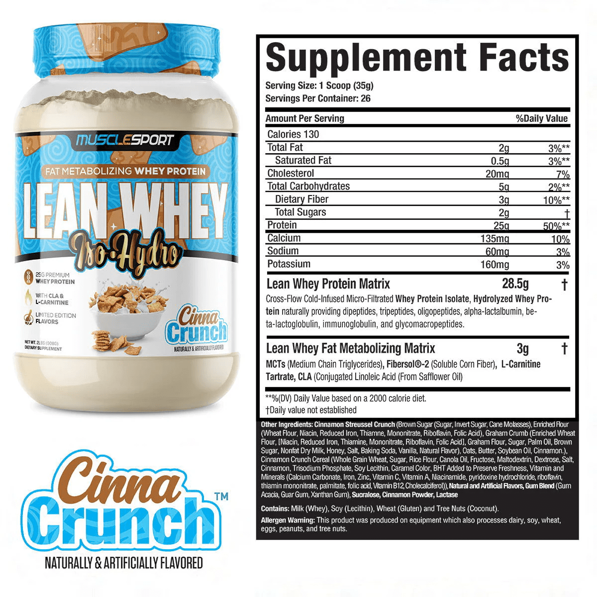 Lean Whey® Iso Hydro Gourmet Protein 2lb - Limited Edition