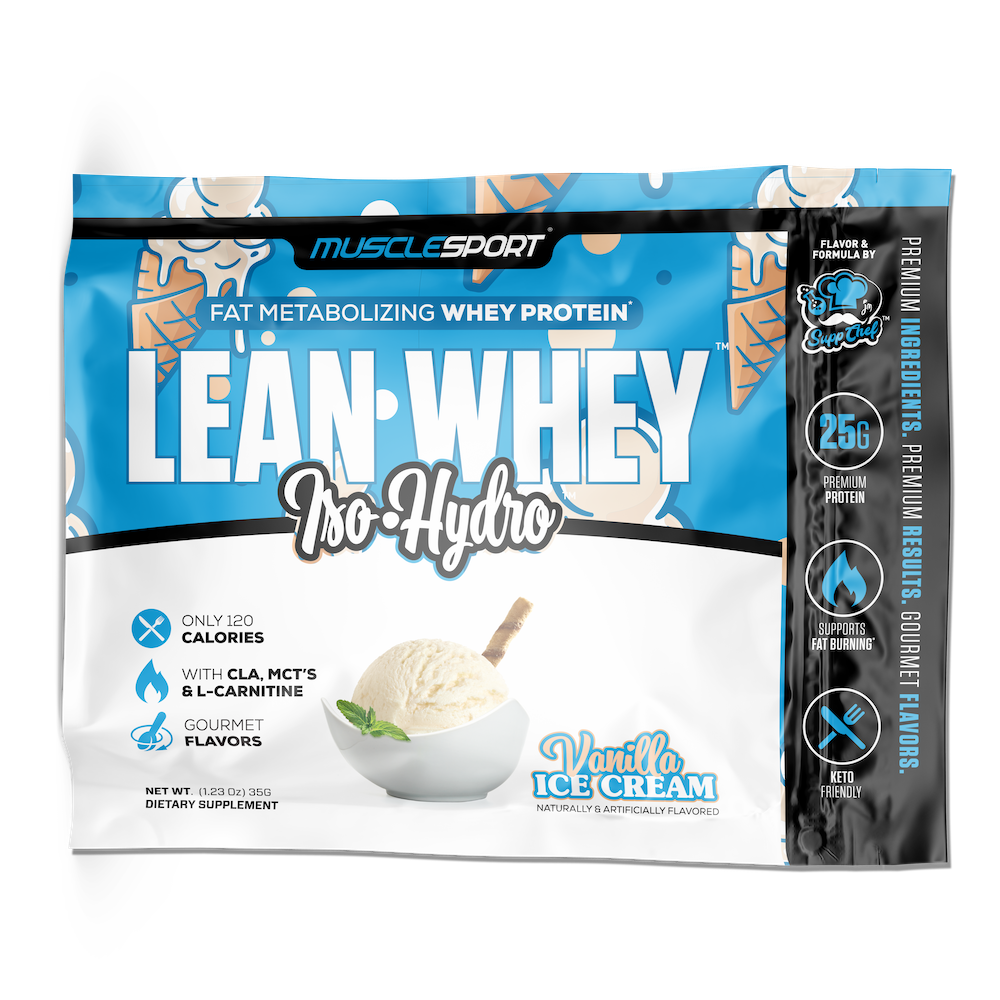 Protein Example Packets Lean Whey Single Serve Packets - Whey Protein Isolate – Musclesport®
