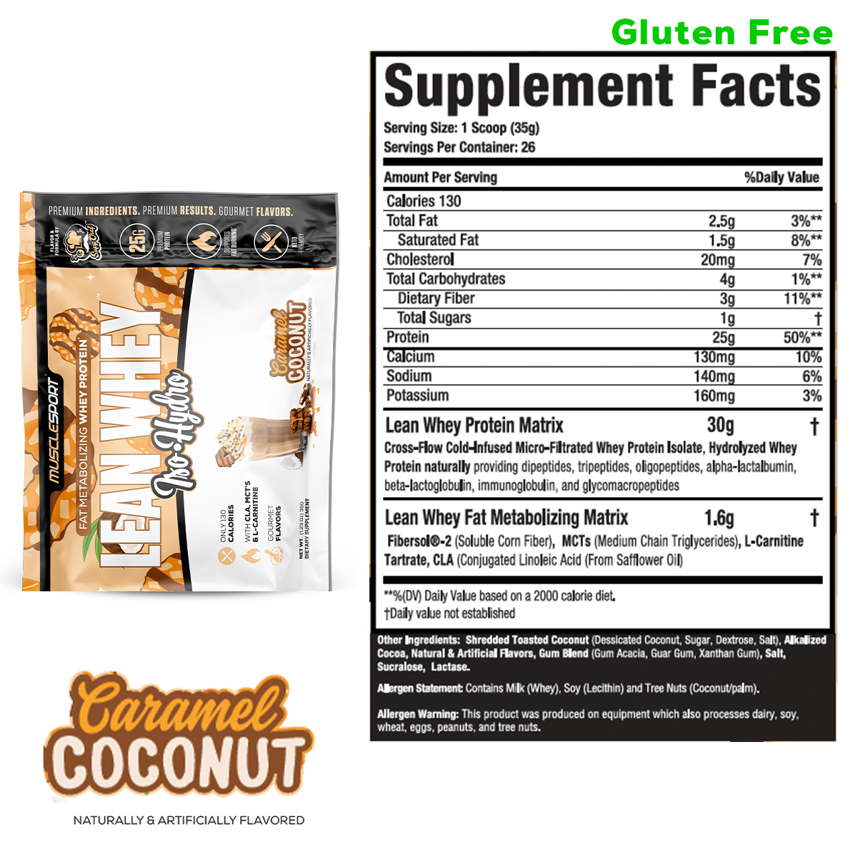 Lean Whey Single Serve Sample Packets - Musclesport®