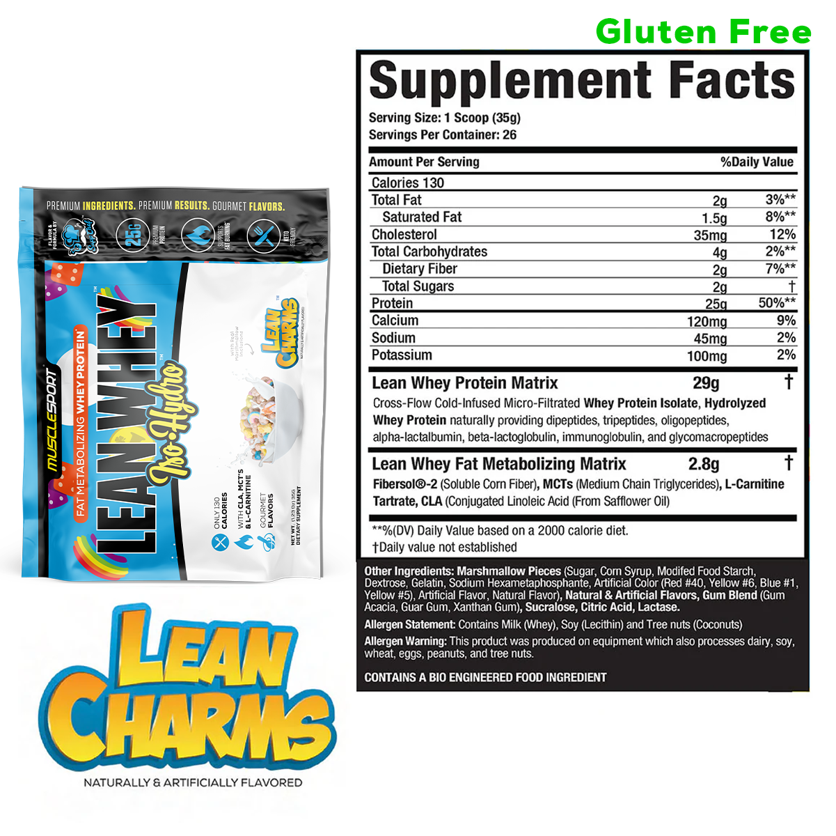 Lean Whey Single Serve Sample Packets - Musclesport®