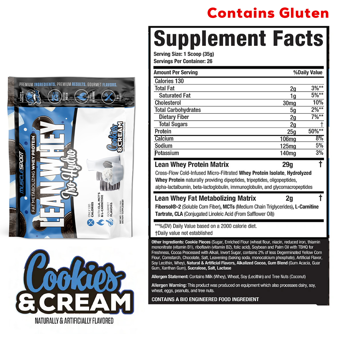 Lean Whey Single Serve Sample Packets - Musclesport®