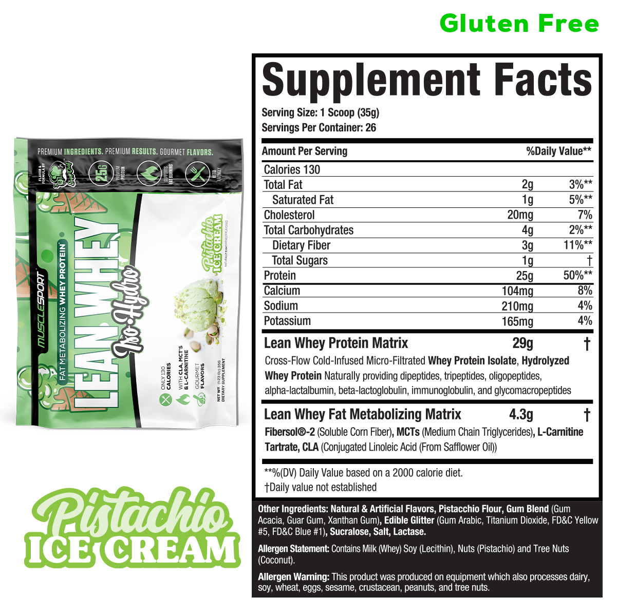 Lean Whey Single Serve Sample Packets - Musclesport®