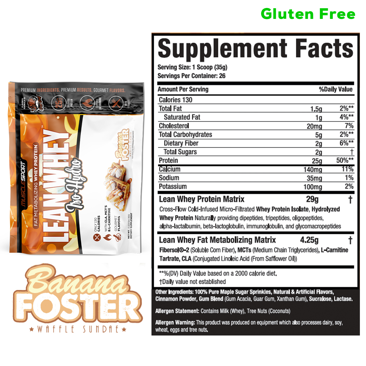 Lean Whey Single Serve Sample Packets - Musclesport®