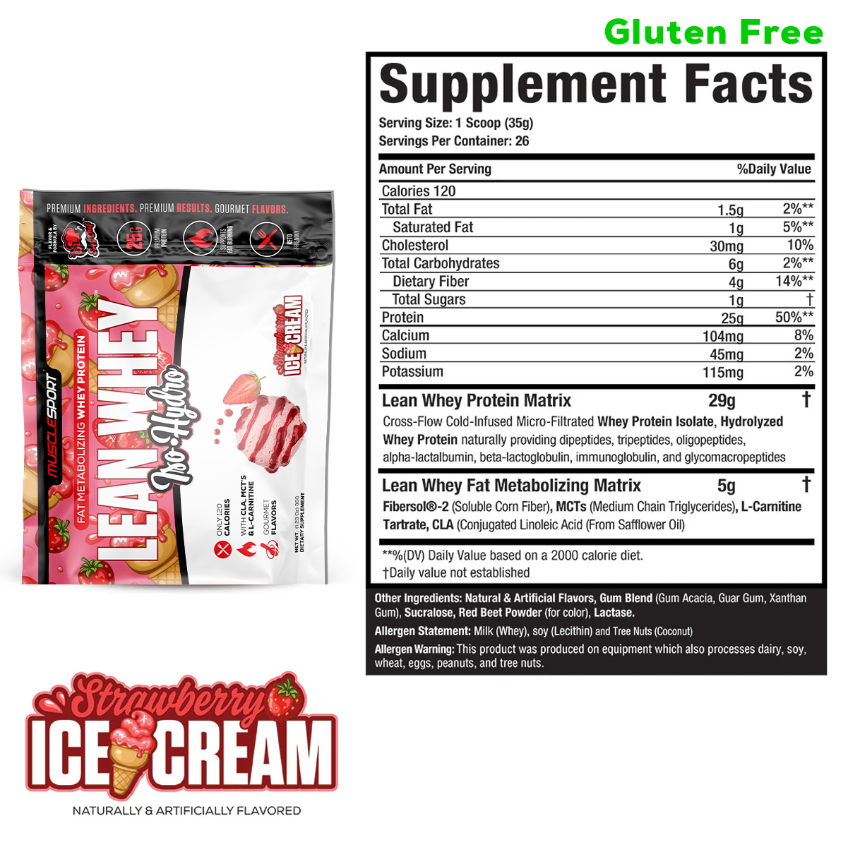 Lean Whey Single Serve Sample Packets - Musclesport®