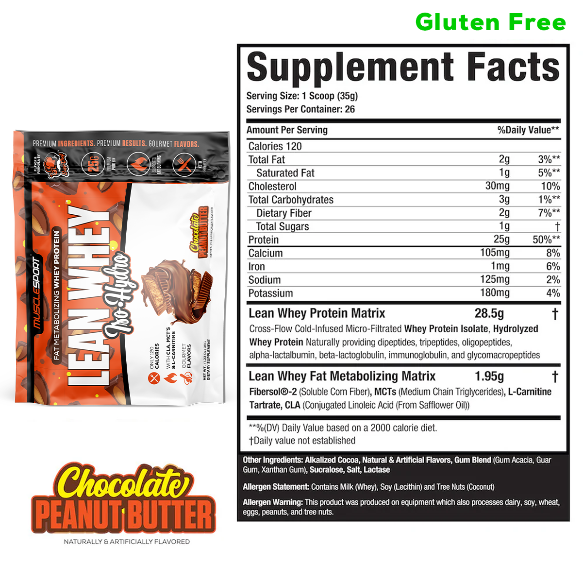 Lean Whey Single Serve Sample Packets - Musclesport®