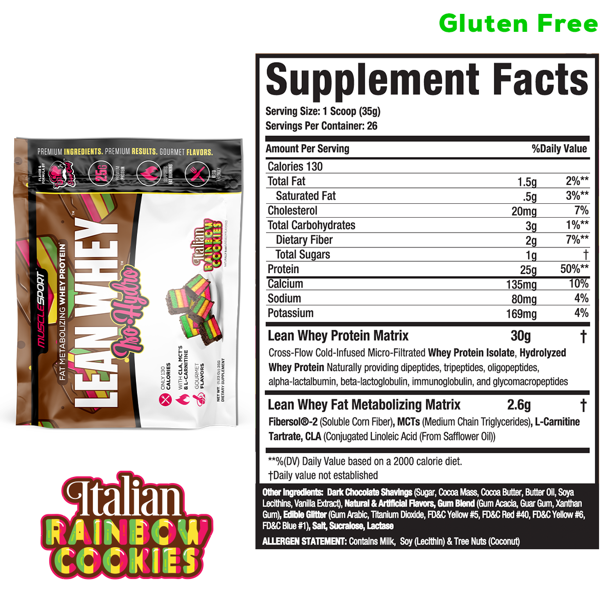 Lean Whey Single Serve Sample Packets - Musclesport®