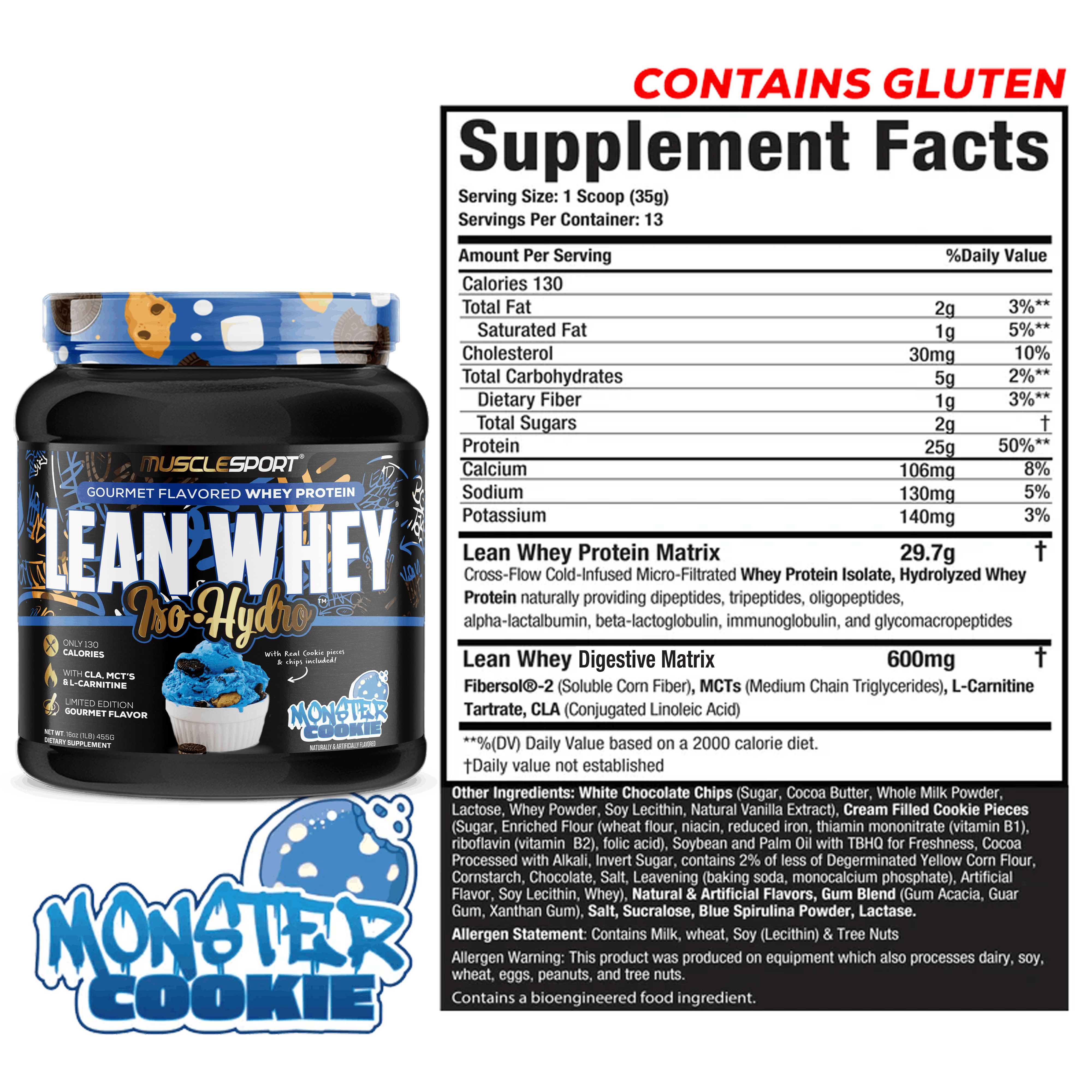 Lean Whey® Iso Hydro Gourmet Protein 1lb