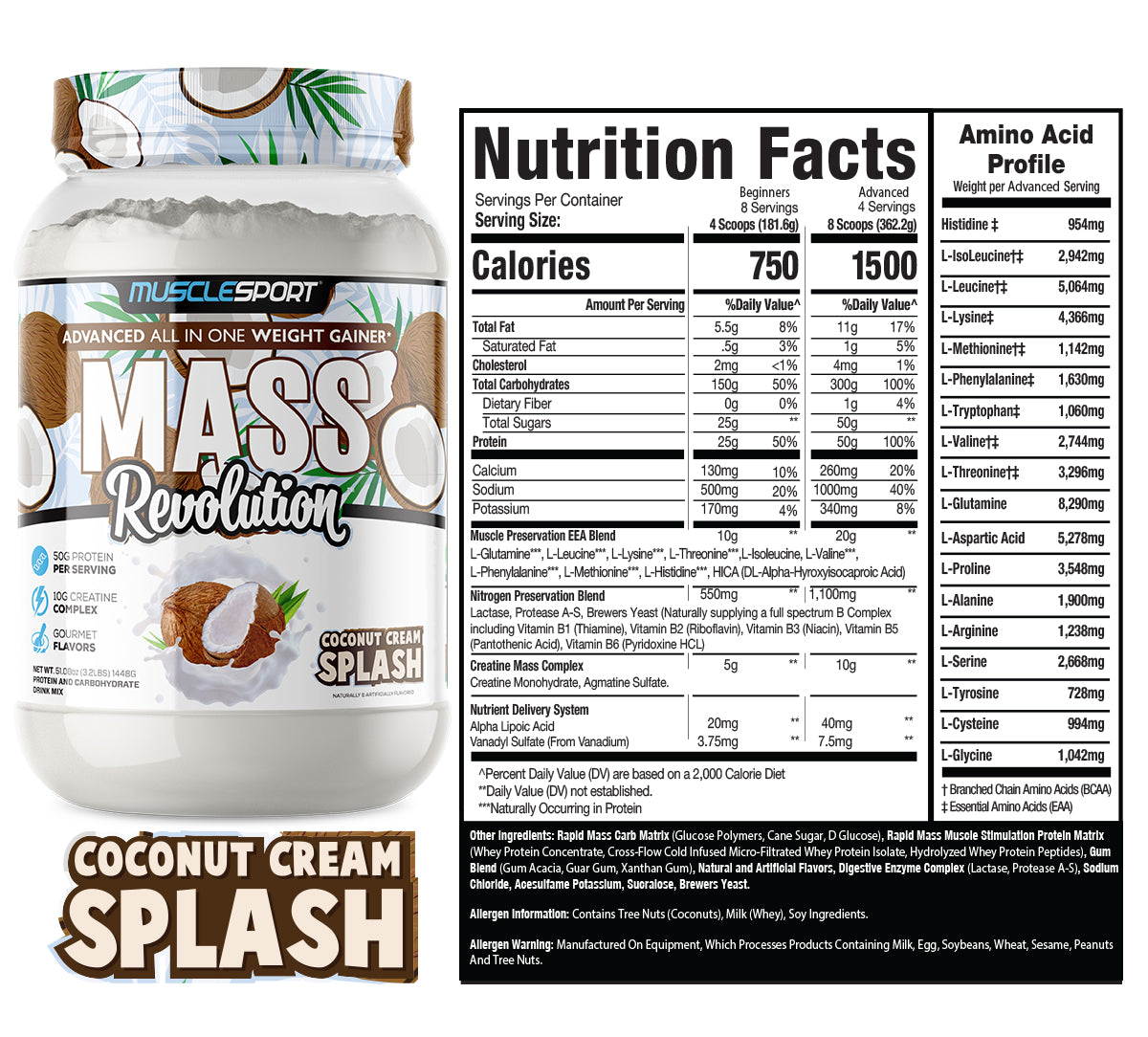 Mass Revolution™ Mass Gainer 3.2lb
