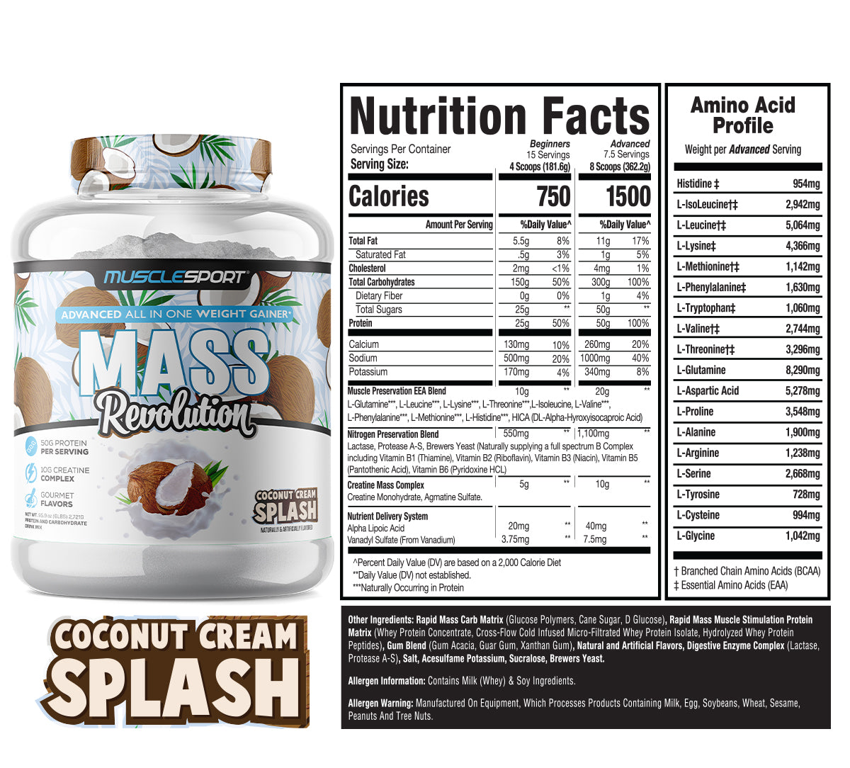 Mass Revolution™ Mass Gainer 6lb