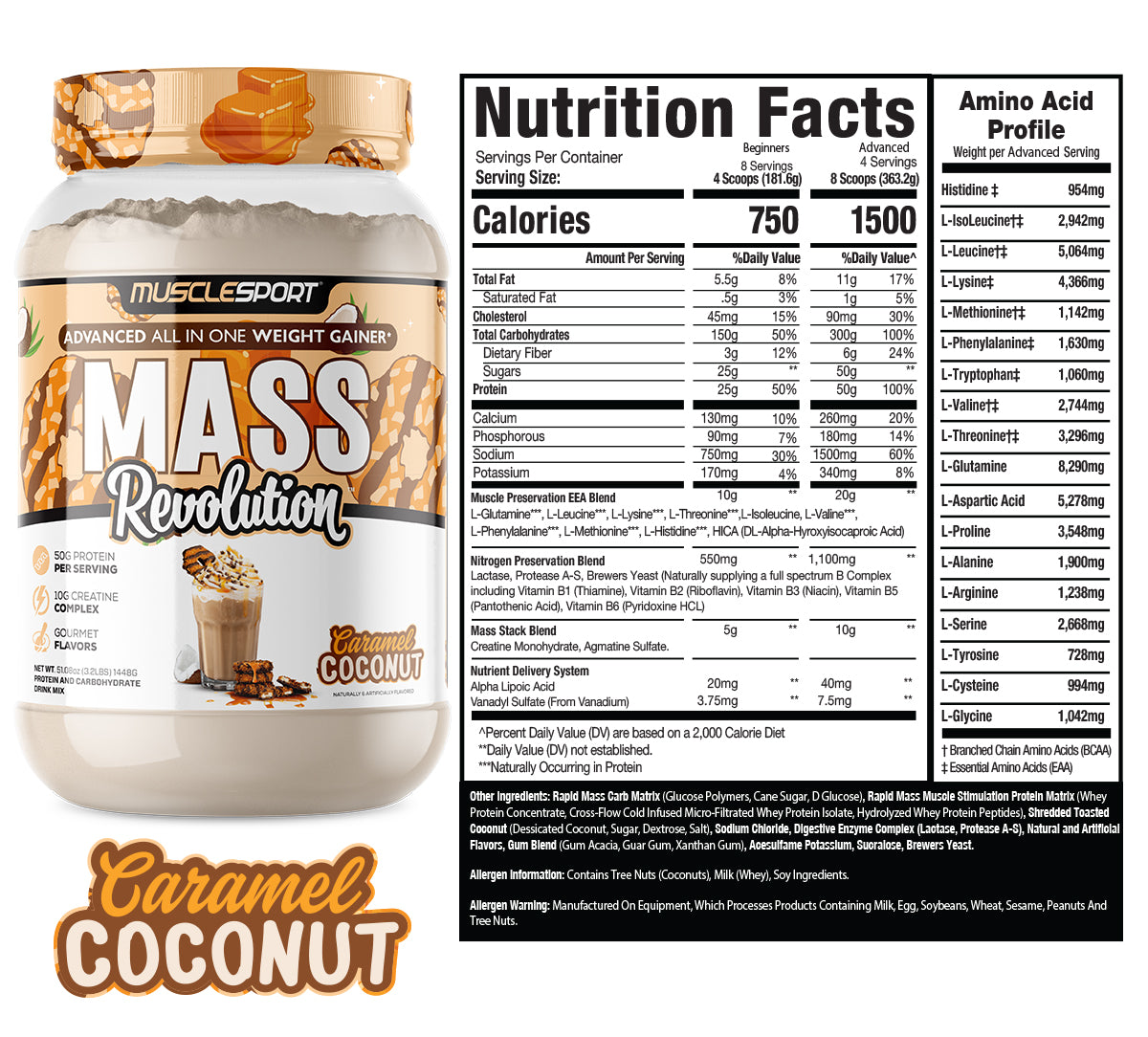 Mass Revolution™ Mass Gainer 3.2lb