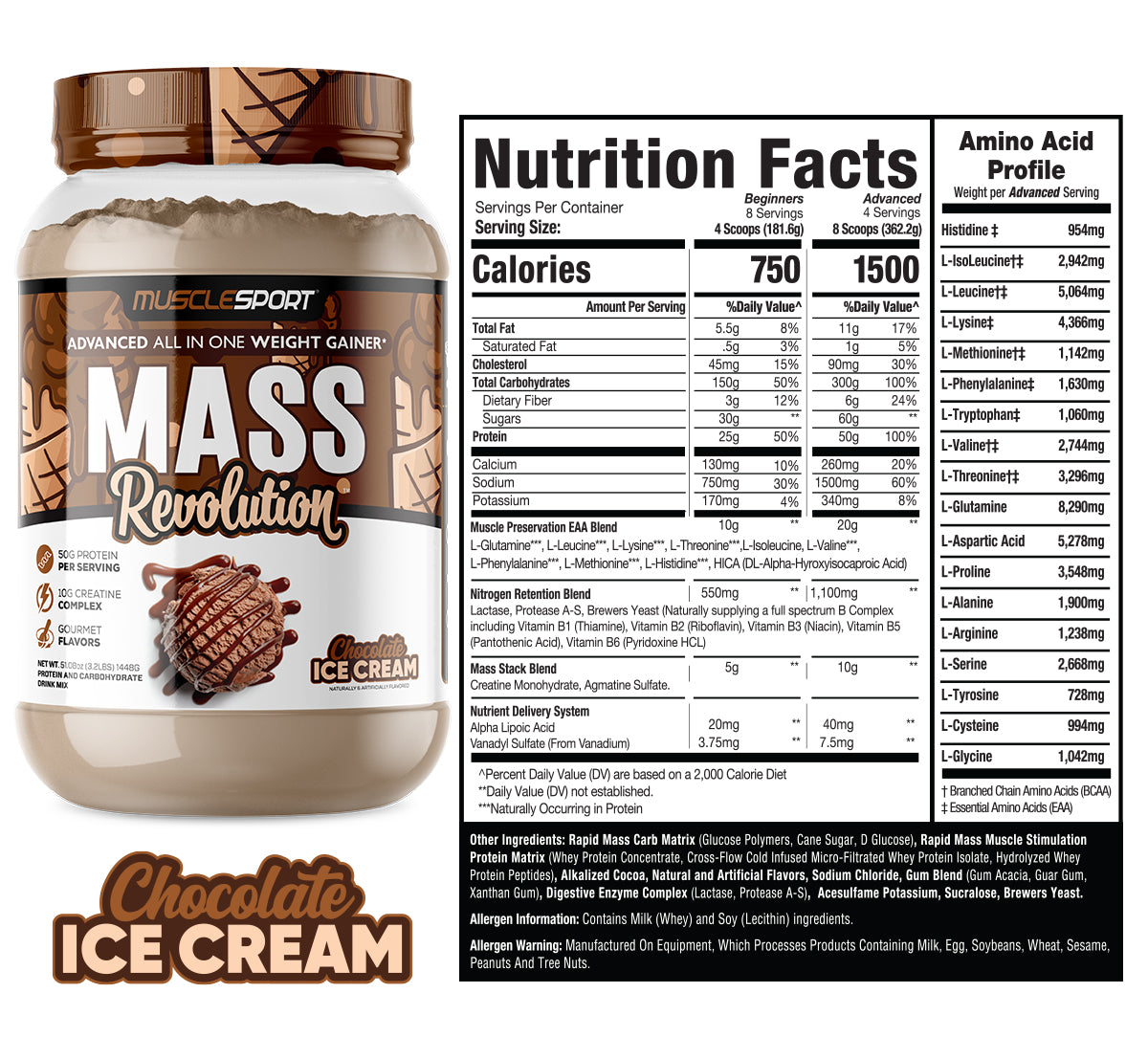 Mass Revolution™ Mass Gainer 3.2lb