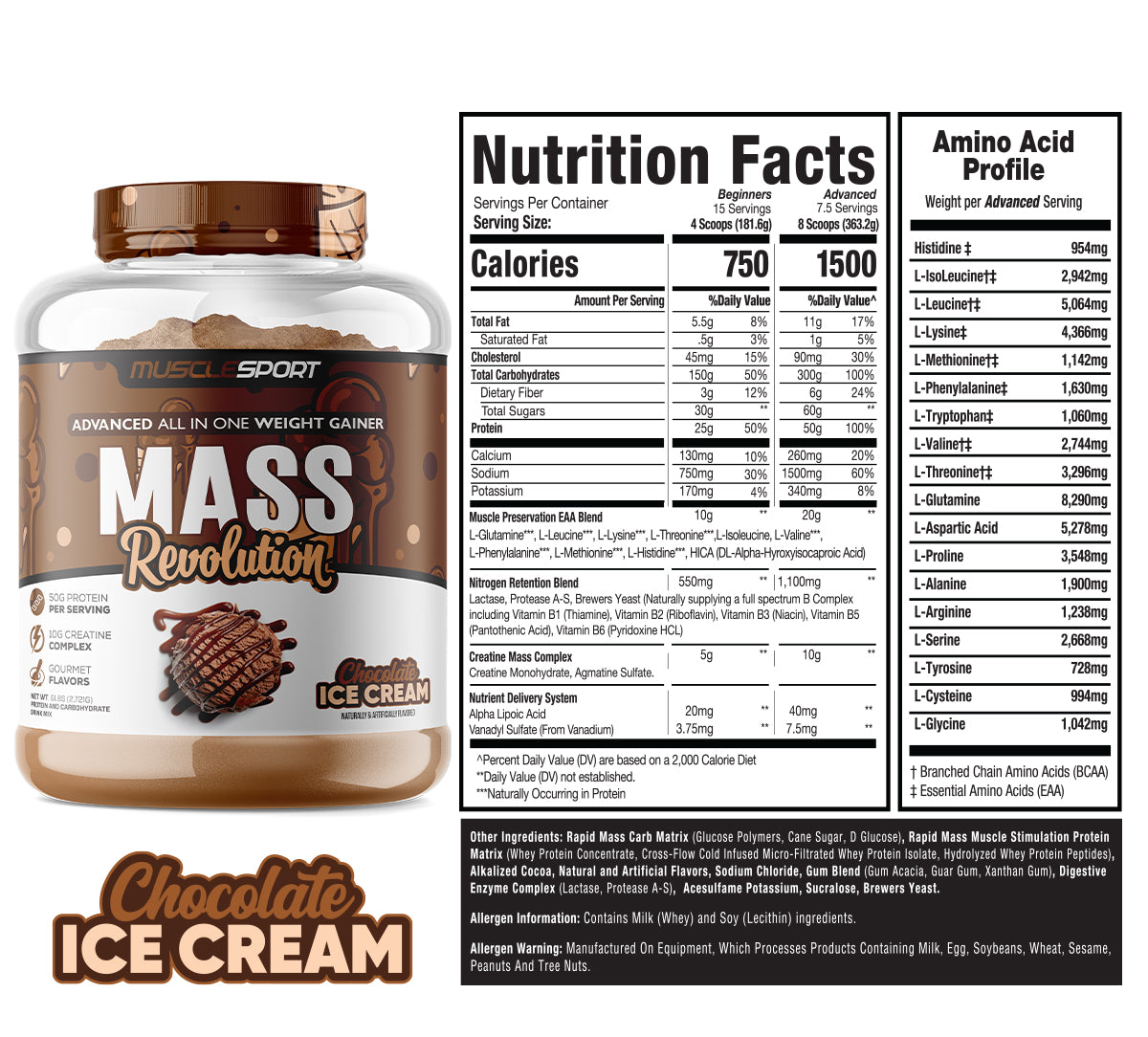 Mass Revolution™ Mass Gainer 6lb
