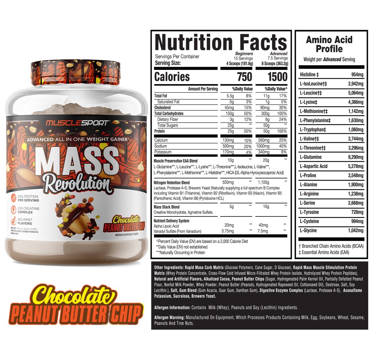 Mass Revolution™ Mass Gainer 6lb