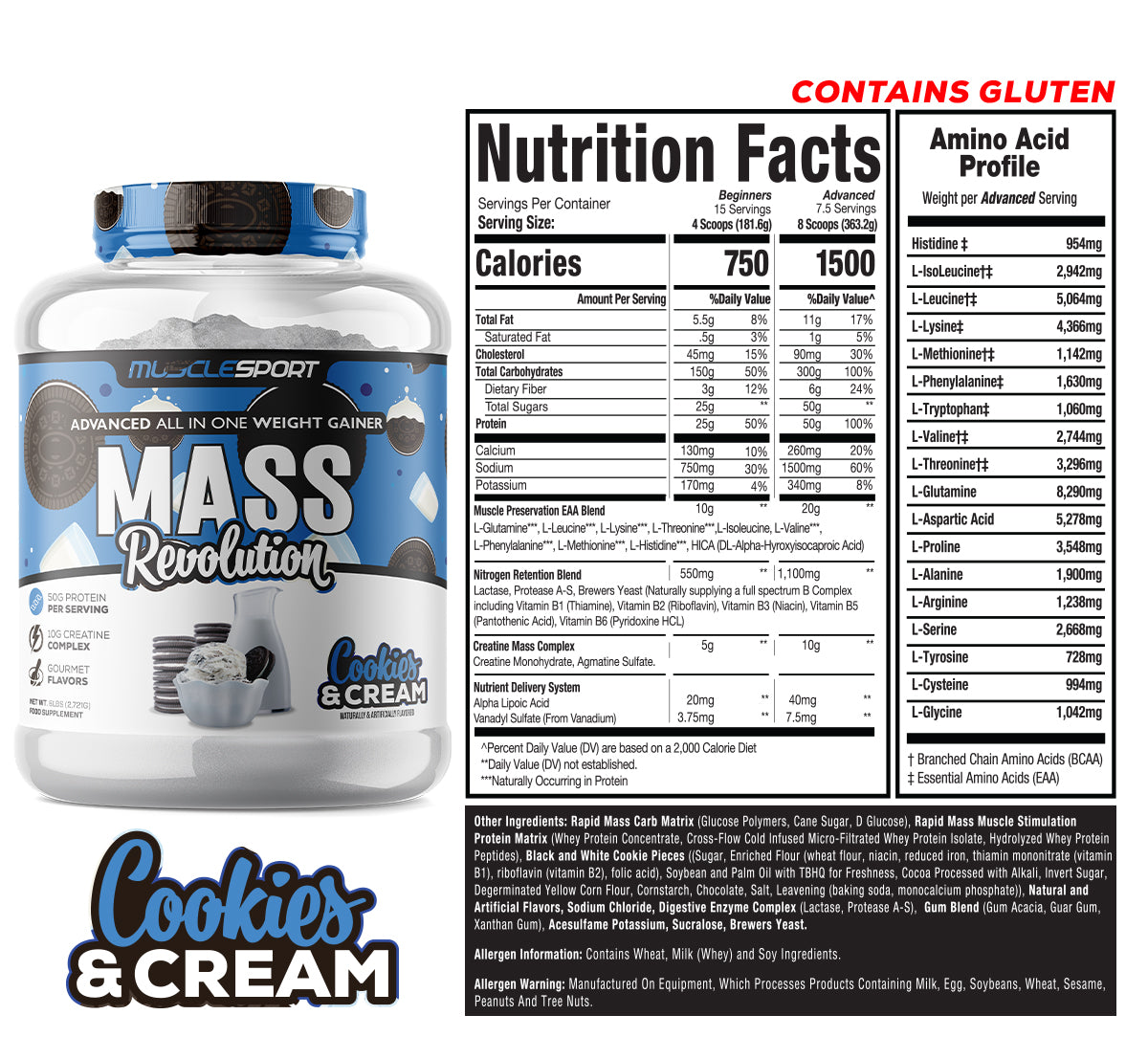 Mass Revolution™ Mass Gainer 6lb