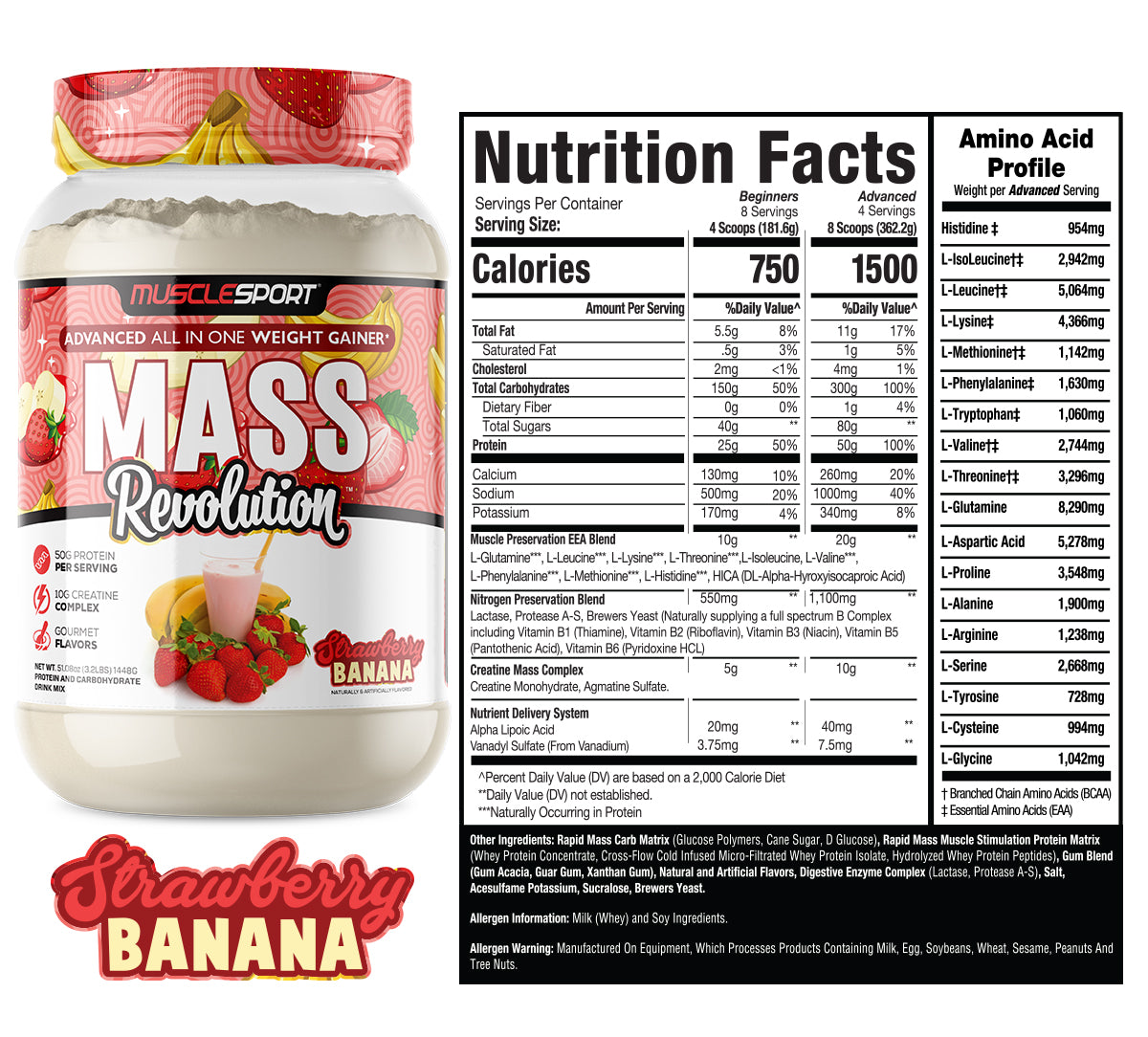 Mass Revolution™ Mass Gainer 3.2lb