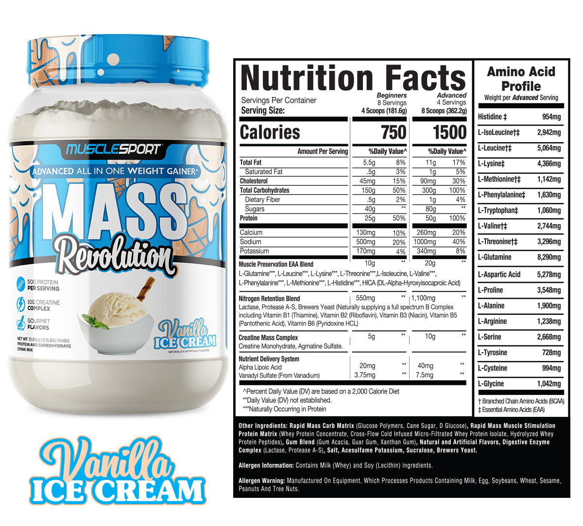 Mass Revolution™ Mass Gainer 3.2lb