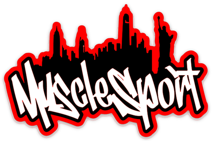 Musclesport Scarlet Red Graffiti Sticker