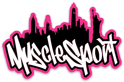 Musclesport Bubblegum Pink Graffiti Sticker
