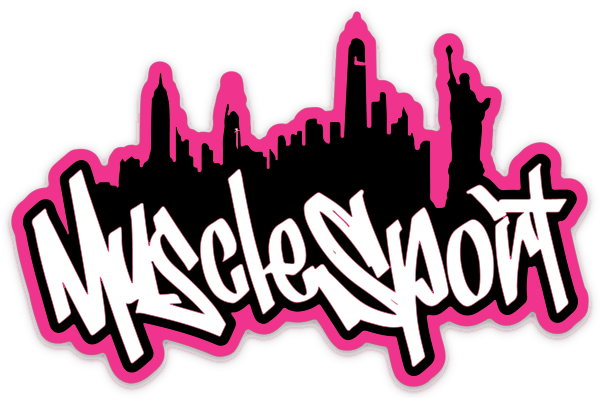 Musclesport Bubblegum Pink Graffiti Sticker