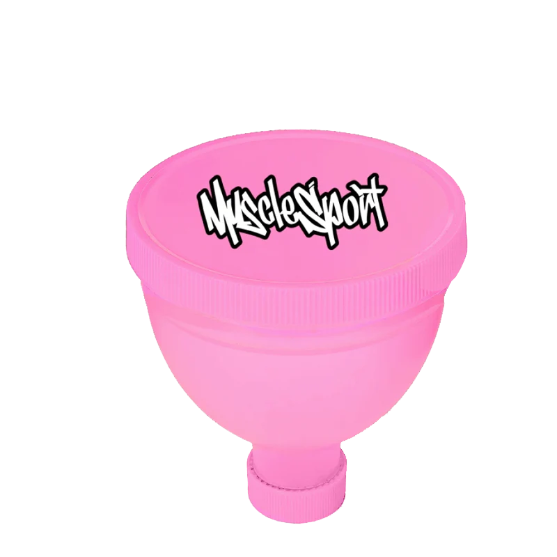 MuscleSport Protein Powder Fill "N" Go Funnel Bubblegum Pink