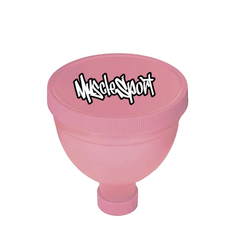 MuscleSport Protein Powder Fill "N" Go Funnel Flamingo Pink