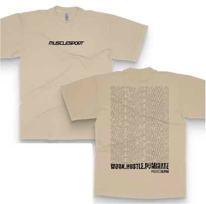 MuscleSport Tan W.H.D T-Shirt - Musclesport®