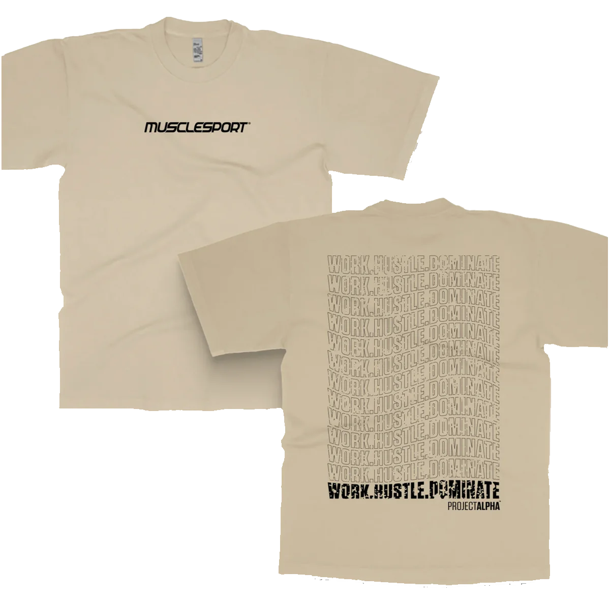 MuscleSport Tan W.H.D T-Shirt