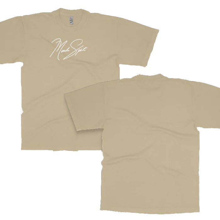 Musclesport Signature logo Design - Oversize High Neck 6.5oz Unisex T-Shirt
